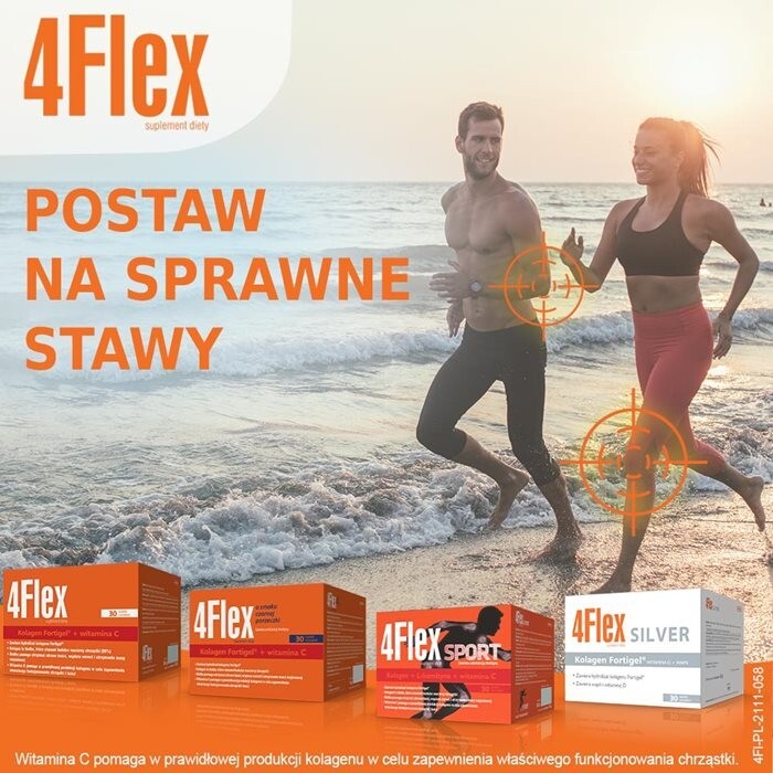 4 Flex + vitamina C 30 saszetek + 10 saszetek gratis!