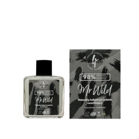 4Organic Naturalny nawilżający balsam po goleniu Mr Wild cyprysowo-imbirowy 100ml