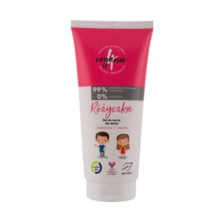 4Organic Żel do mycia dla dzieci 3+ Różyczka 200ml