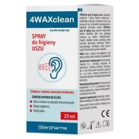 4WAXclean spray do higieny uszu, 20 ml