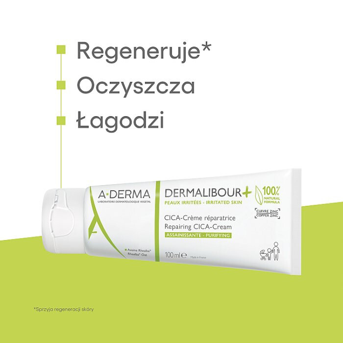 A-Derma Dermalibour+ Cica krem regeneracyjny, 100 ml