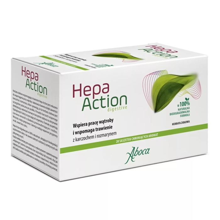 Aboca Hepa Action Digestive herbata ziołowa w saszetkach, 20 szt.