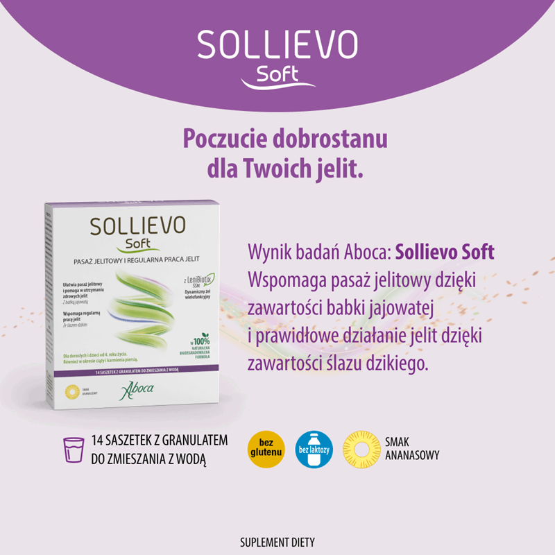 Aboca Sollievo Soft saszetki z granulatem, 14 szt.