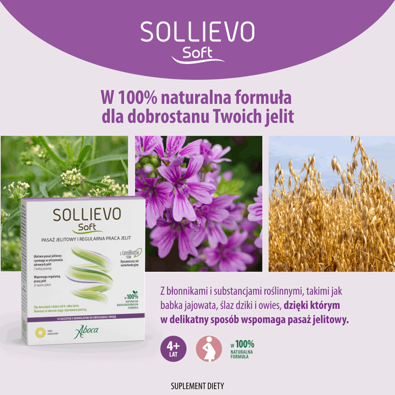 Aboca Sollievo Soft saszetki z granulatem, 14 szt.