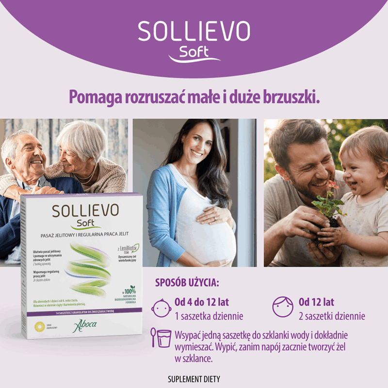 Aboca Sollievo Soft saszetki z granulatem, 14 szt.