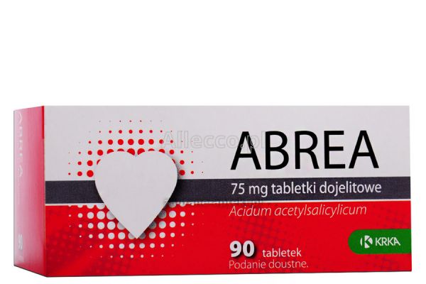 Abrea 75 mg 90 tabletek dojelitowych / Lek przeciwzakprzepowy