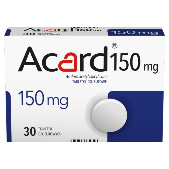 Acard 150 mg 30 tabletek dojelitowych
