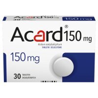 Acard 150 mg 30 tabletek dojelitowych