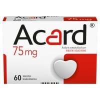Acard 75 mg 60 tabletek dojelitowych