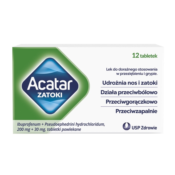 Acatar Zatoki 12 tabletek powlekanych