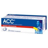 ACC MAX 200 mg 20 tabletek musujących / kaszel mokry