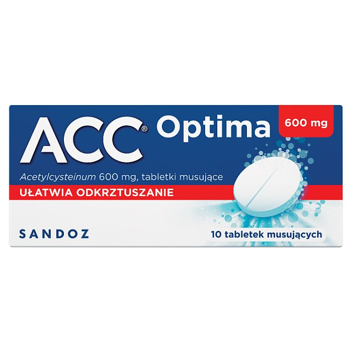 ACC Optima 600 mg 10 tabletek musujących