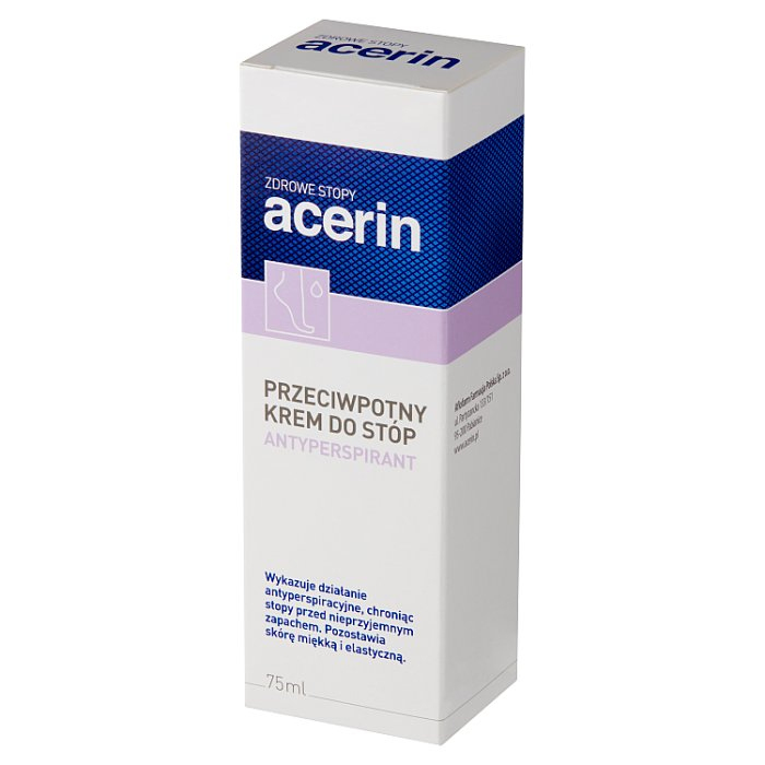 ACERIN Antyperspirant Krem do stóp przeciwpotny 75 ml