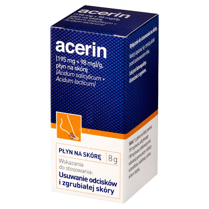 Acerin płyn na skórę, 8 g