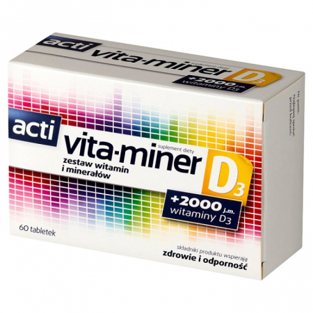 ACTI Vita-miner D3 60 tabletek
