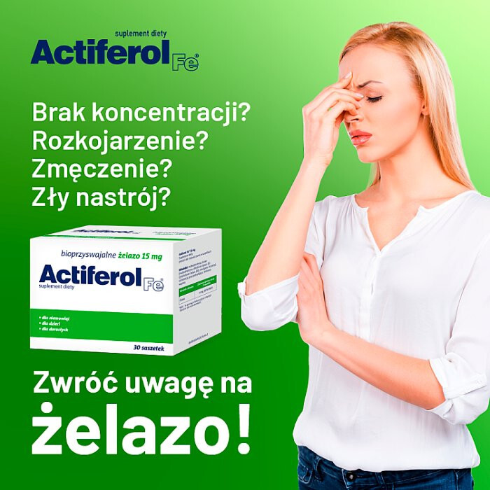 Actiferol Fe 15 mg saszetki, 30 szt.