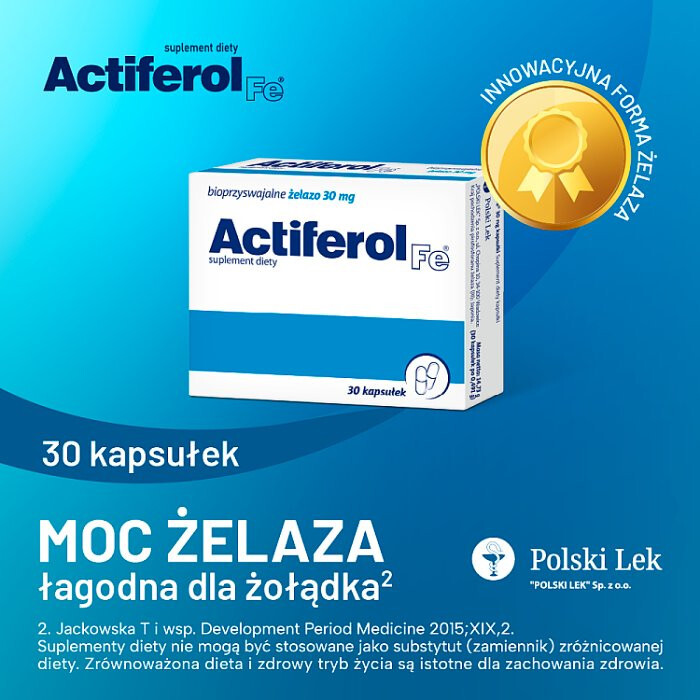 Actiferol FE 30 mg 30 kapsułek otwieranych