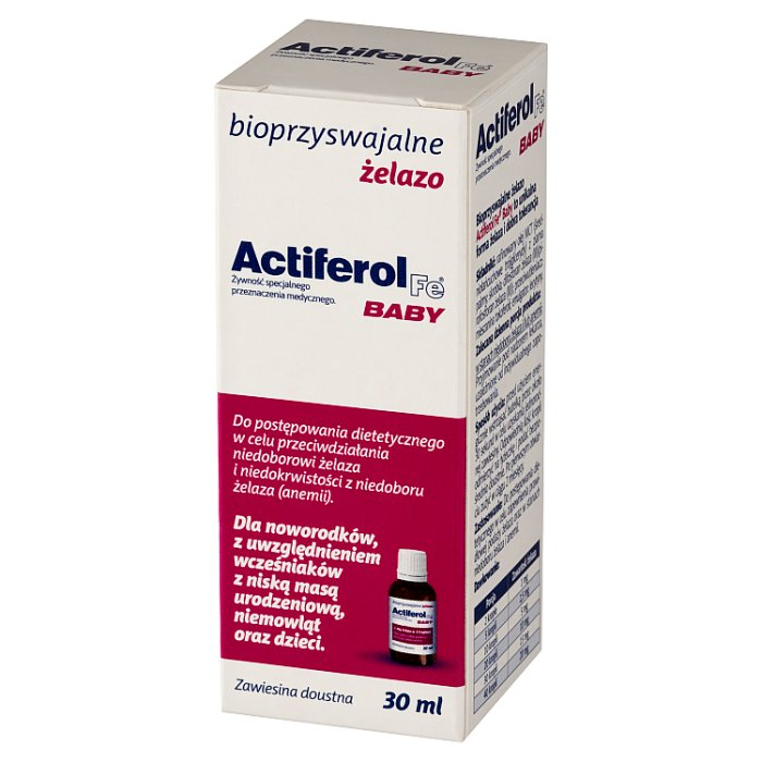 Actiferol Fe Baby krople z żelazem dla dzieci i niemowląt, 30 ml