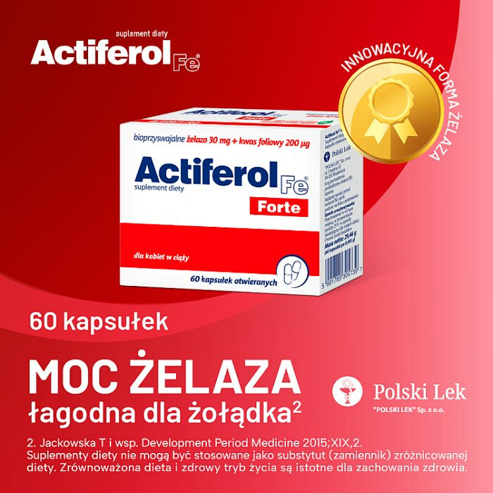 Actiferol FE Forte 30 mg kapsułki, 60 szt.