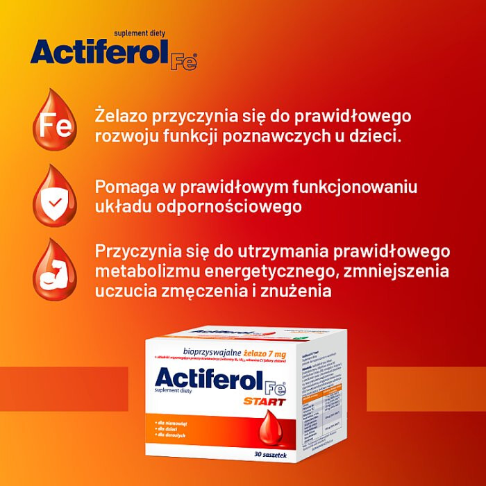 Actiferol FE Start 7 mg 30 saszetek z proszkiem