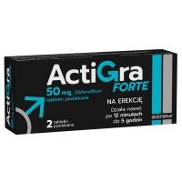 Actigra Forte 50 mg 2 tabletki powlekane