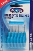 ACTIVE Czyściki do przestrzeni międzyzębowych 0,6 mm 6 szt.