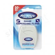 ACTIVE EXPANDING FLOSS Nić dentystyczna pęczniejąca z fluorem 50 metrów