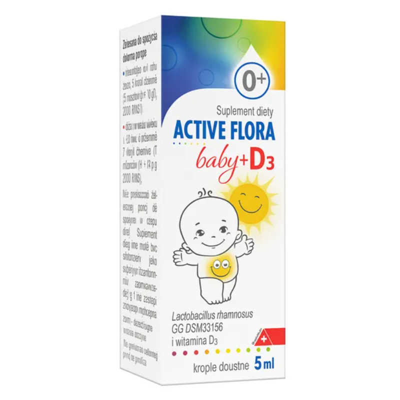 Active Flora Baby + D3 krople doustne, 5 ml