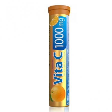 Activlab Pharma Vita C 1000 mg tabletki musujące o smaku pomarańczowym, 20 szt.