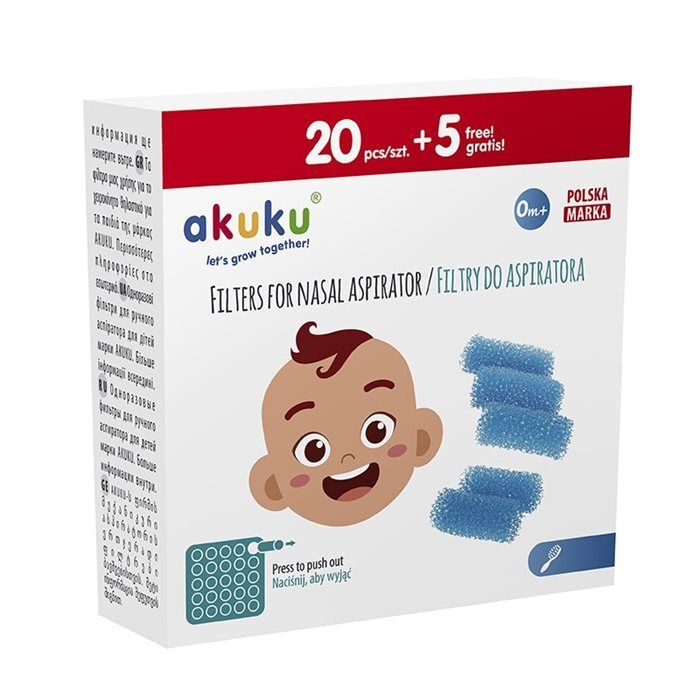 AKUKU Filtry do aspiratora 25 szt. (20+5)