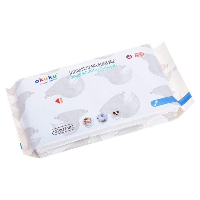AKUKU Pachnące woreczki na zużyte pieluszki 100 szt.
