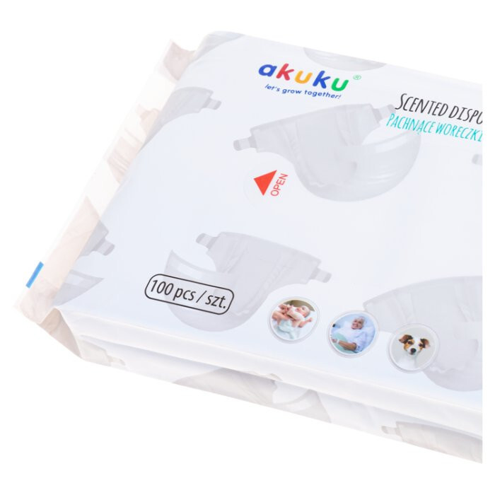 AKUKU Pachnące woreczki na zużyte pieluszki 100 szt.