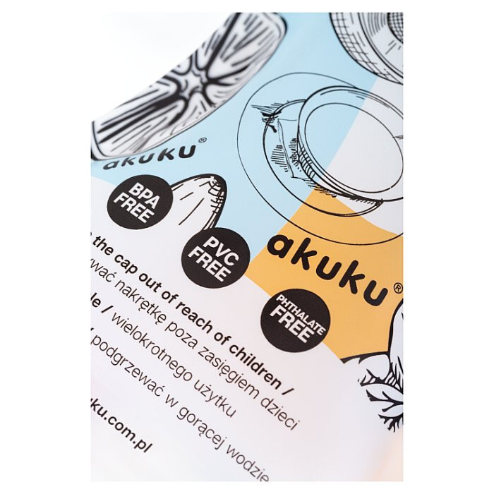 AKUKU Saszetki wielorazowe na pokarm 150 ml 5 szt.