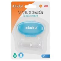 AKUKU SZCZOTECZKA DO MASAŻU DZIĄSEŁ I ZĘBÓW + ETUI 1 szt.
