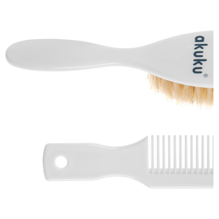 AKUKU Szczotka + Grzebień Z Miękkim Włosiem