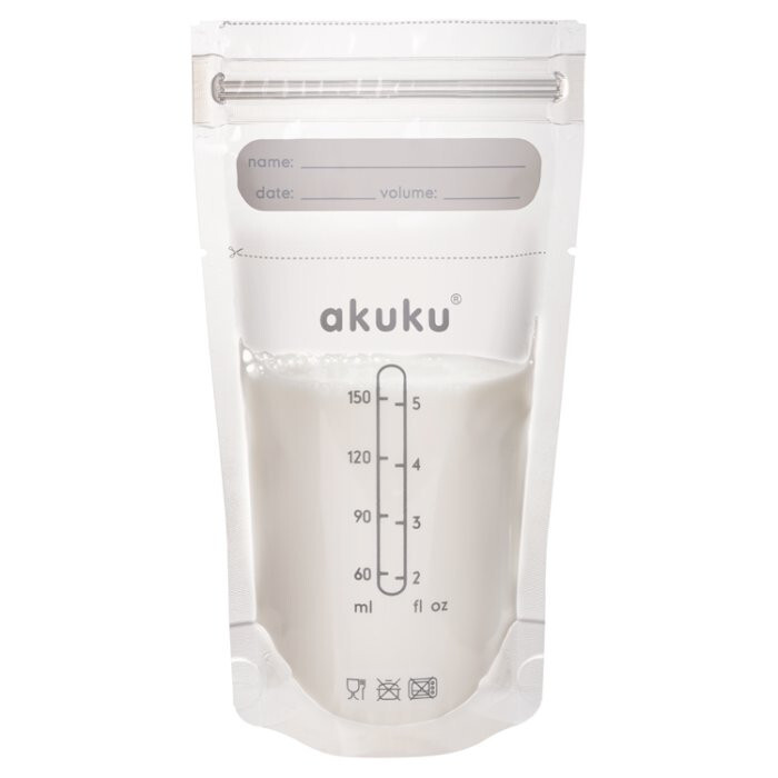 AKUKU Torebki do przechowywania pokarmu 150ml 30 sztuk