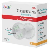 AKUKU wkładki laktacyjne ultracienkie i ultrachłonne 30 szt.