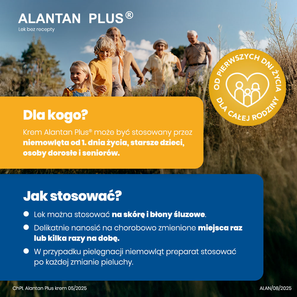 Alantan Plus (20 mg + 50 mg)/g krem, 35 g