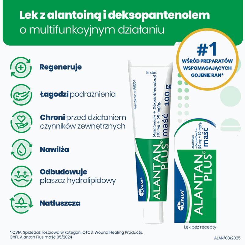 Alantan Plus (20 mg + 50 mg)/g maść, 100 g