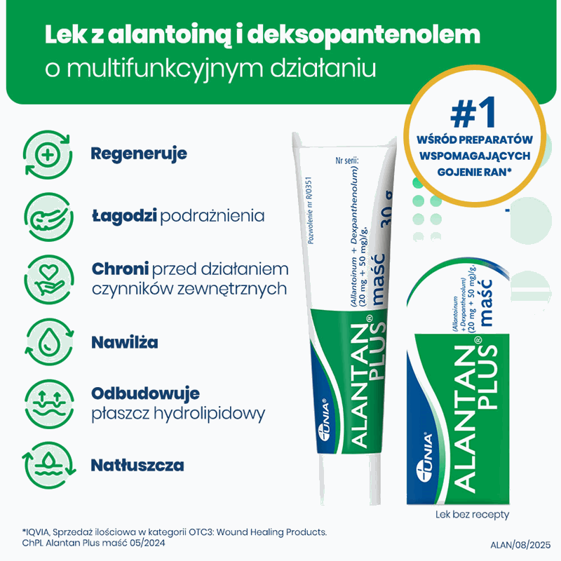 Alantan Plus (20 mg + 50 mg)/g maść, 30 g