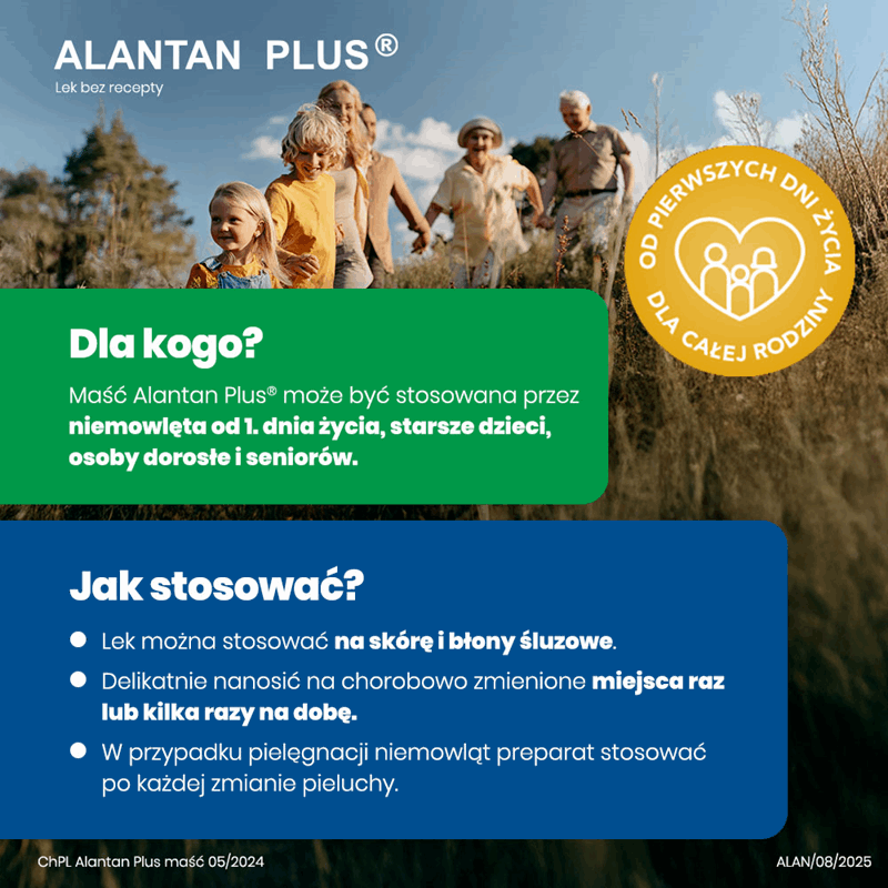 Alantan Plus (20 mg + 50 mg)/g maść, 30 g