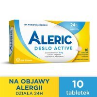Aleric Deslo Active 5 mg tabletki na alergię przeciwhistaminowe, 10 szt.