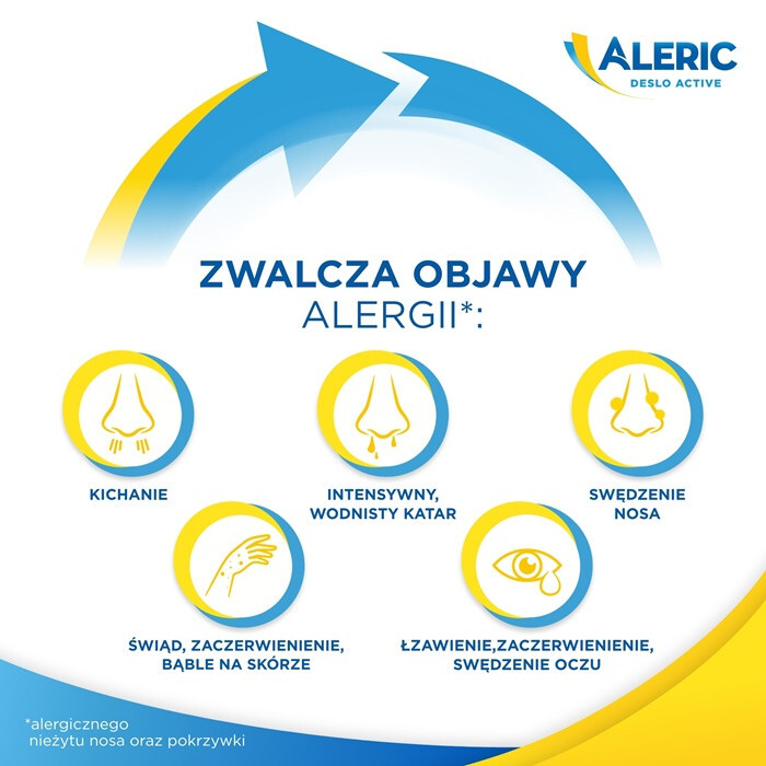 Aleric Deslo Active 5 mg tabletki na alergię, 30 szt.