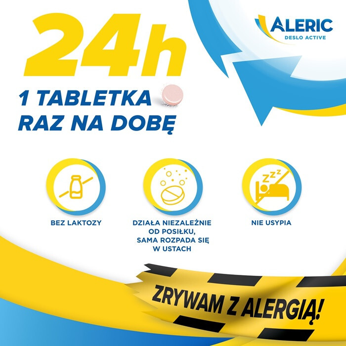 Aleric Deslo Active 5 mg tabletki na alergię, 30 szt.
