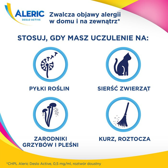 Aleric Deslo Active syrop na alergię i katar sienny dla dzieci, 60 ml