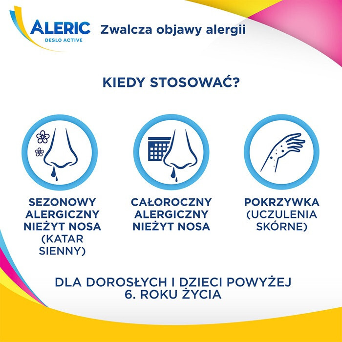 Aleric Deslo Active syrop na alergię i katar sienny dla dzieci, 60 ml