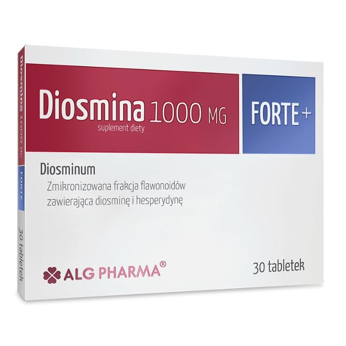Alg Pharma Diosmina 1000 mg Forte+ tabletki na naczynia krwionośne, 30 szt.