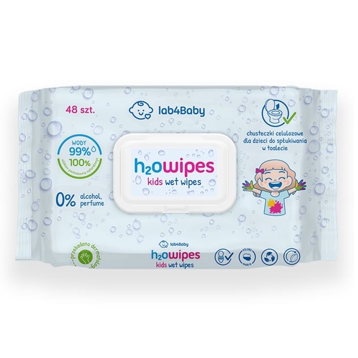 ALG PHARMA Lab4Baby H2Owipes Kids Chusteczki nawilżane 48 sztuk