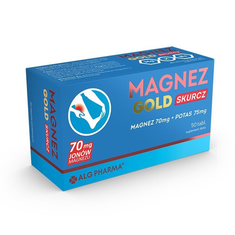 ALG PHARMA Magnez Gold Skurcz 50 tabletek powlekanych