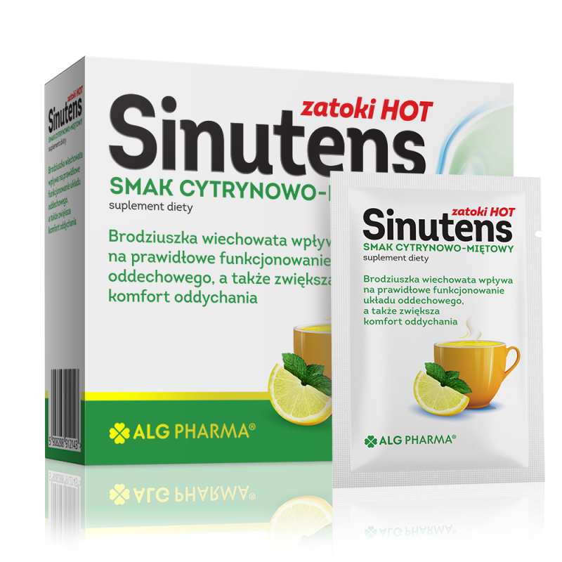 Alg Pharma Sinutens Zatoki Hot saszetki, 10 szt.